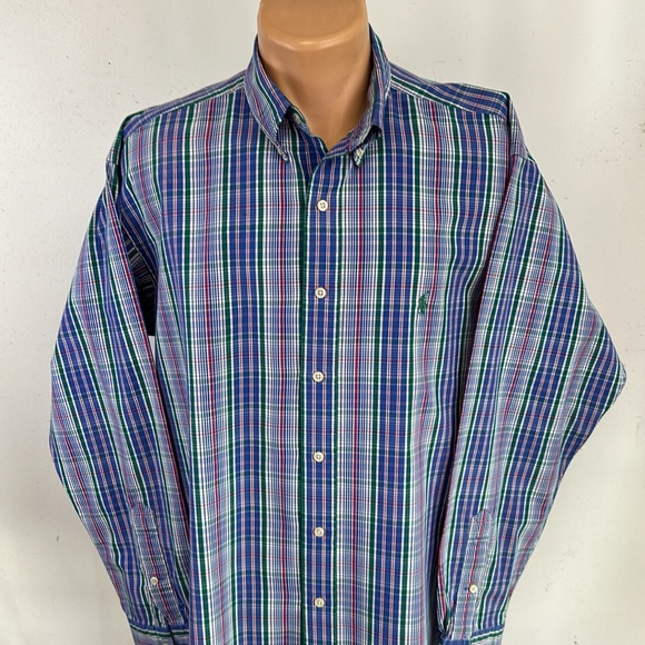 Ralph Lauren long sleeve button down collar shirt.  L - Picture 2 of 7